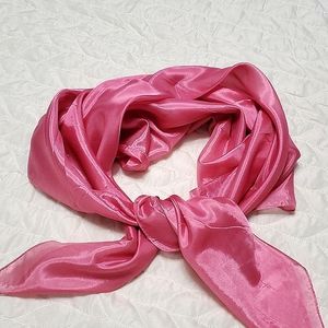 Silky pink scarf